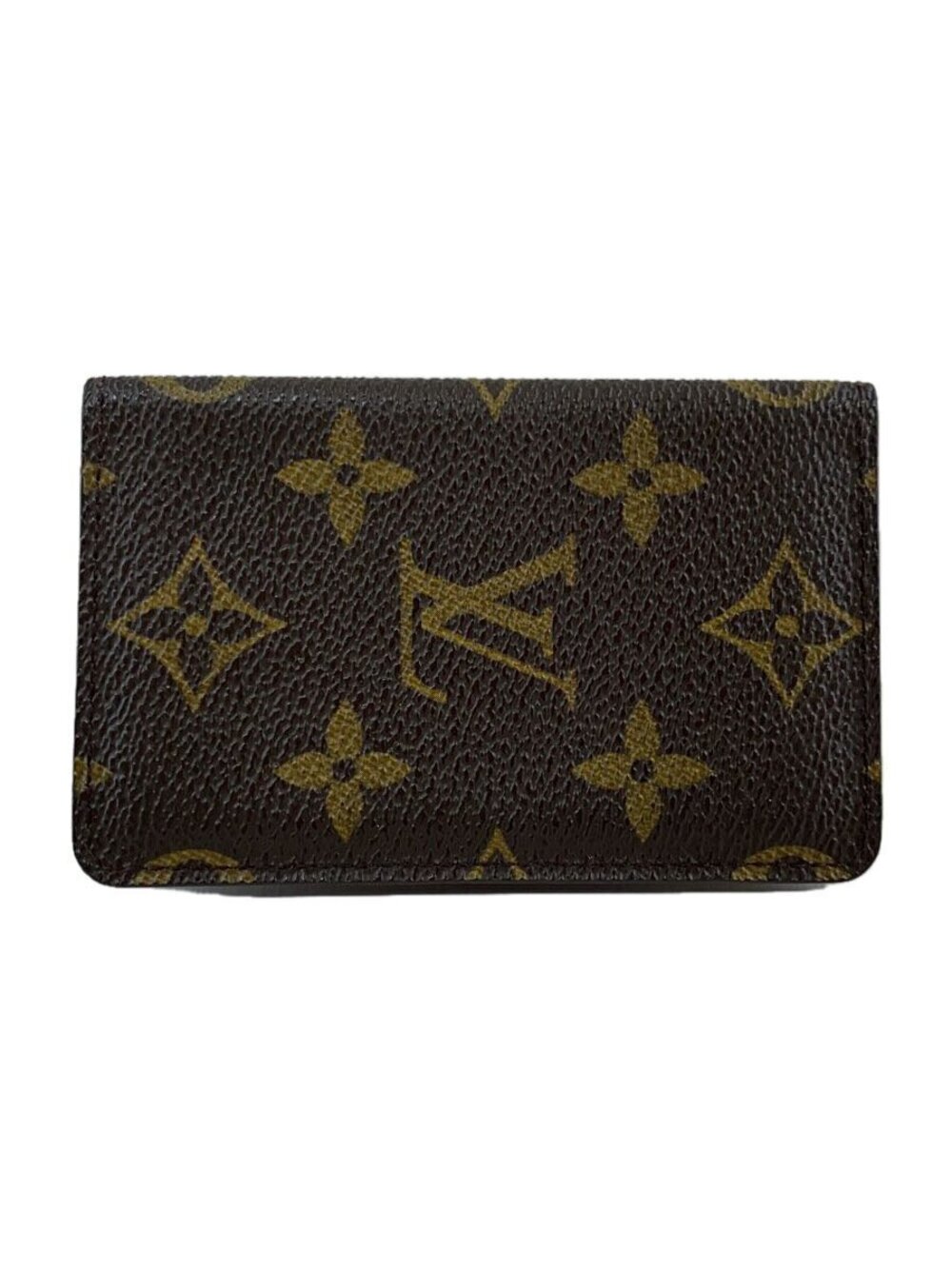 LOUIS VUITTON Organizer de Poche Monogram Canvas Brown Leather Brown
